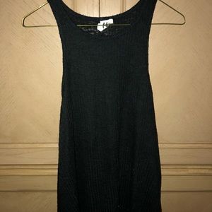 dark gray muscle tank